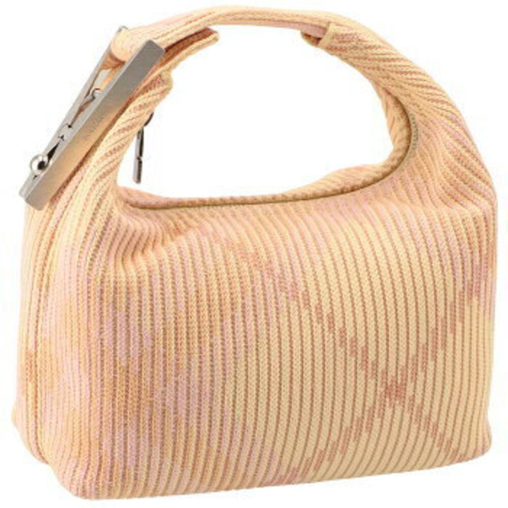 Burberry Peg Hobo Bag Check Duffle Handbag
